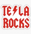 TESLA ROCKS STICKER