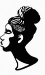 2 African Faces Africa Decal 34