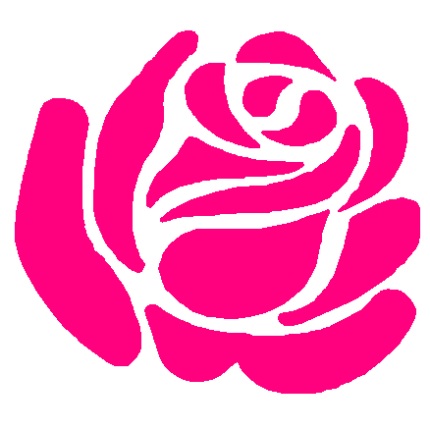 Rose vinyl sticker
