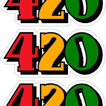 420 RASTA DECAL SET