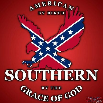 american by birth southern by the grace of god sticker