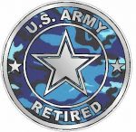 ARMY RETIRED camo blue