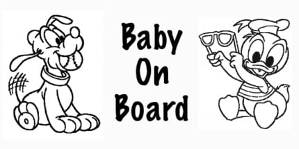 Baby On Board Diecut Decal 2