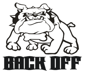 Back Off Car Decal 12