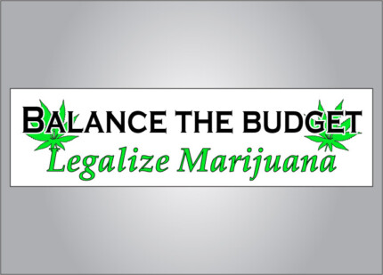 Balance the budget legalize pot bumper sticker