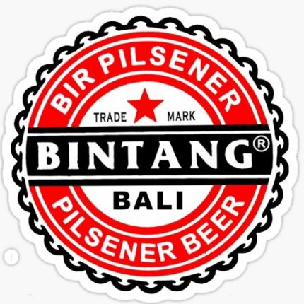 BALI BINTANG BEER BOTTLE CAP SHAPED STICKER