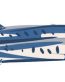 barracuda color fish sticker