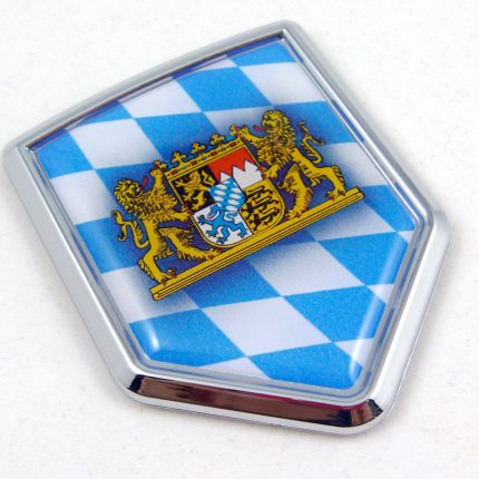 Bavaria Shield 3D Adhesive Automobile Chrome Emblem