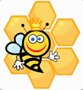 bee cute queen bee and beehive sticker
