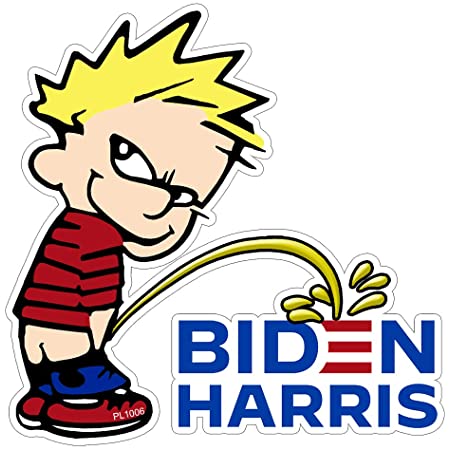 BIDEN SUCKS STICKER PEEON HARRIS TOO