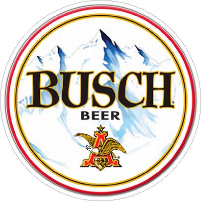 Busch Beer Round Coaster Decal