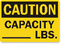Capacity Signs and Labels