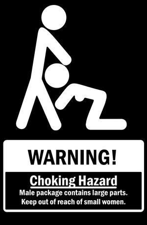 Choking Hazard Funny Warning Sticker Pack