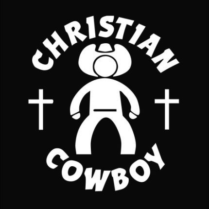 Christian Cowboy Die Cut Vinyl Decal Sticker