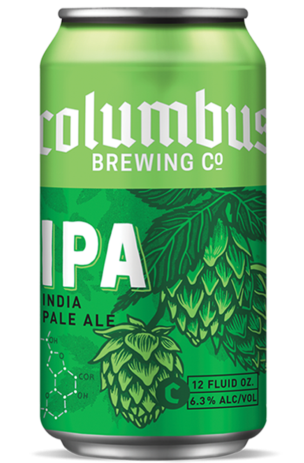 COLUMBUS BREWING INDIA PALE ALE IPA CAN SHAPED STICKER