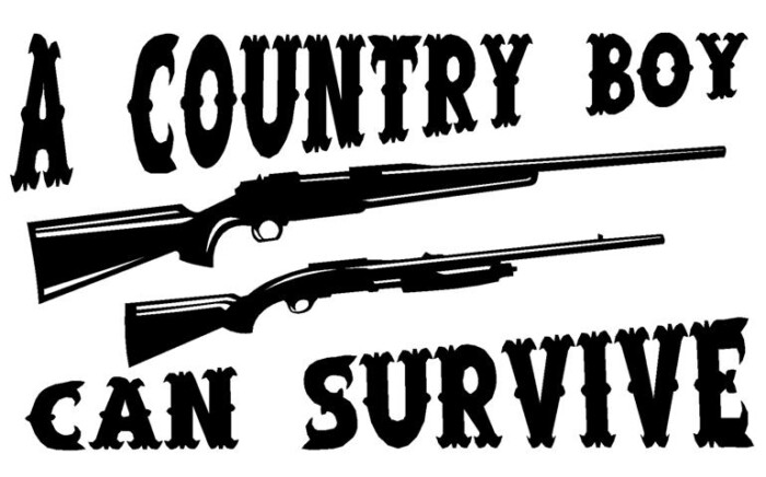 Country Boy Can Survive Decal