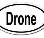 drone oval decal