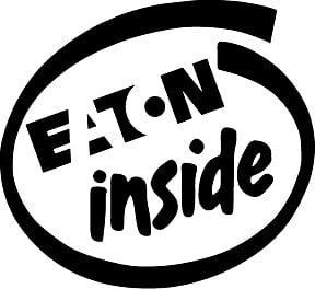 Eaton Inside Die Cut Vinyl Decal Sticker