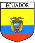 Ecuador Flag Crest Decal Sticker