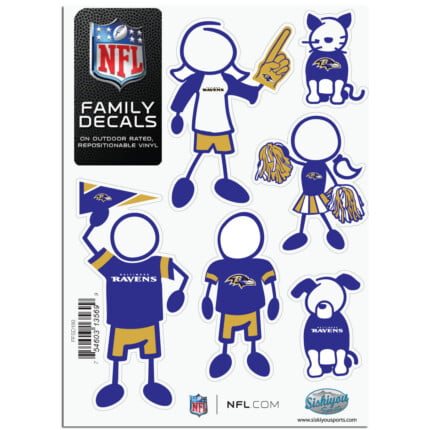 Ravens Stick Family Decal Pack