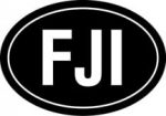 Fiji Oval Sticker