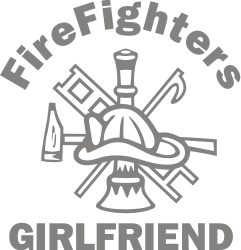 Firefighters Girl Friend Decal