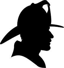 FIREMAN HEAD SILOUETTE DECAL