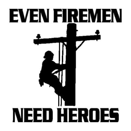 Firemen Need Heros Decal