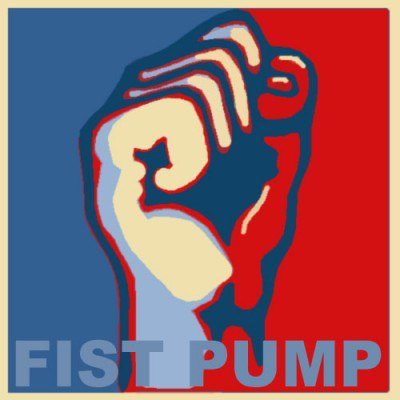 Fist Bump Sticker