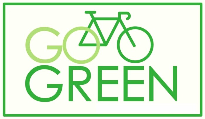 gogreen_bicycle sticker