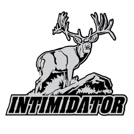 GRAY BLACK WHITE Intimidator Mule Deer Decal