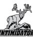 GRAY BLACK WHITE Intimidator Mule Deer Decal