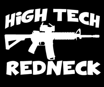 high tech redneck decal