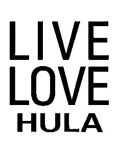 Hula Hoop Live Love Diecut Decal