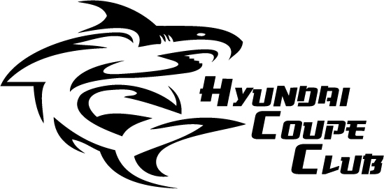 hyundai coupe club shark die cut decal