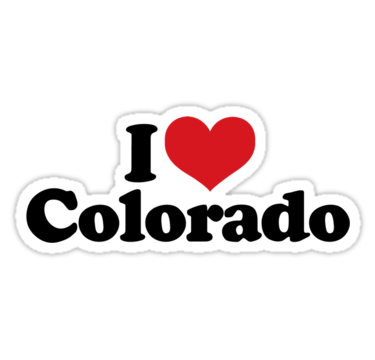 i love colorado sticker