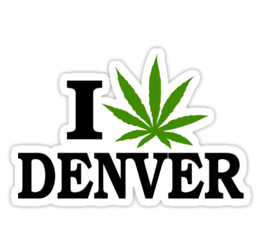 i love denver sticker