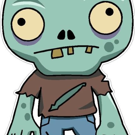 illustration of cartoon zombie boy