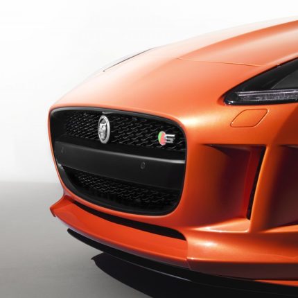 jaguar f type orange front end sticker