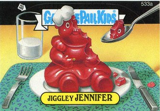Jiggley JENNIFER Funny Sticker Name Decal