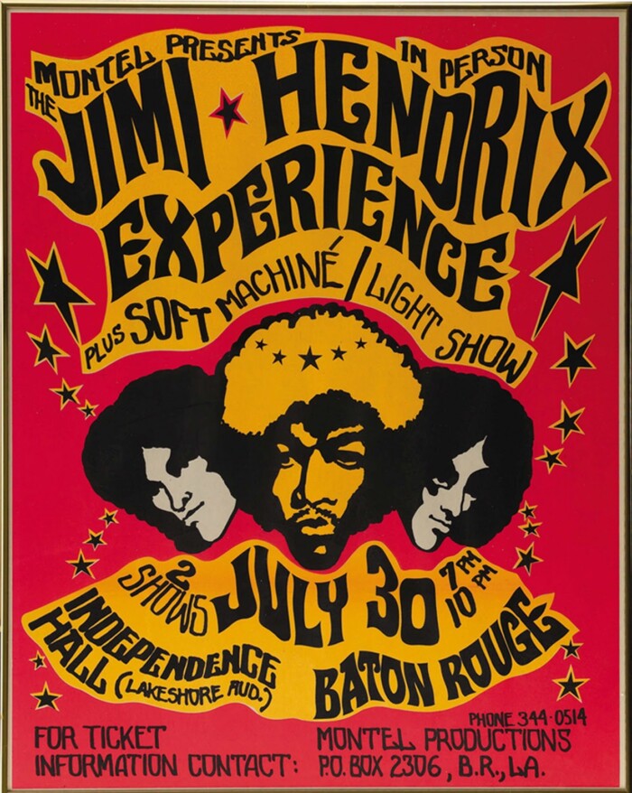 jimmy hendrix poster sticker