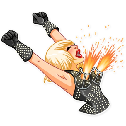 Lady Gaga_Band Sticker 16