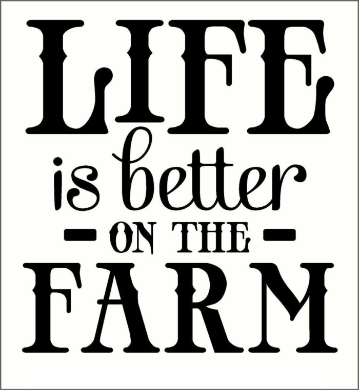 life is better on the farm decal