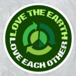 Love the Earth Love Each Other Sticker