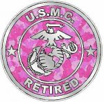 MARINE CORPS RETIRED camo pink