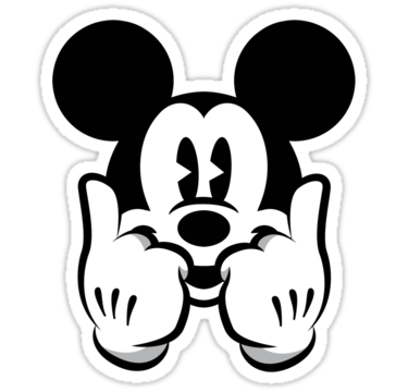 Mickeys Dope Face Sticker