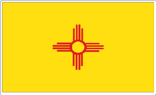 New Mexico Stste Flag Decal