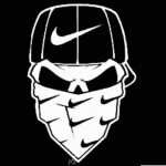 Nike Skull Diecut Vinyl Decal