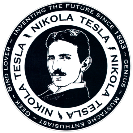 nikola-tesla-black-white-bumper-sticker-decal