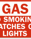 No Smoking Chemical Hazard Sign 1